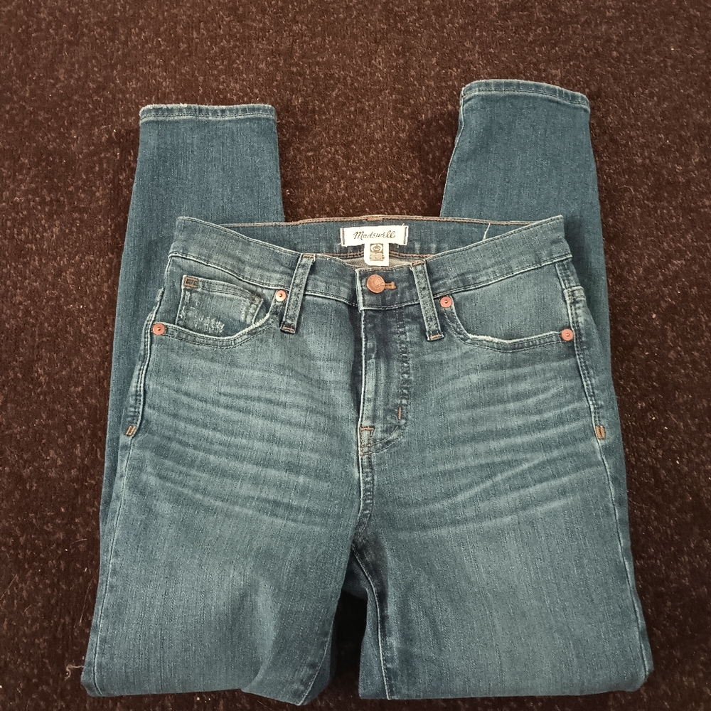 Madewell high rise skinny crop